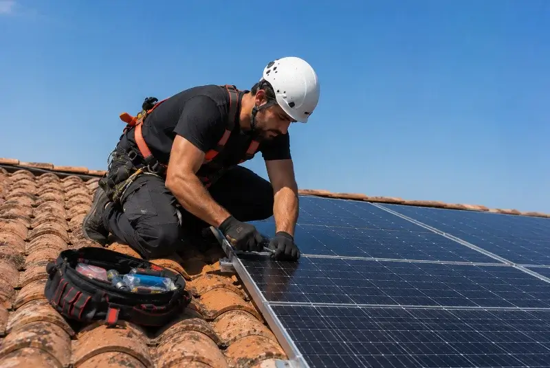 Maintenance et monitoring de panneaux solaires à Arsac